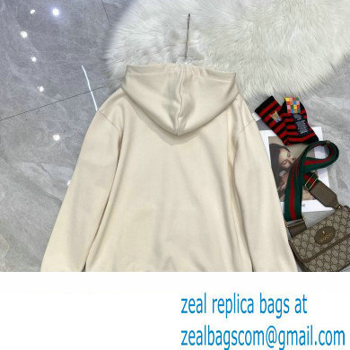 GuccixNorth Face hooded sweatshirt white 2022