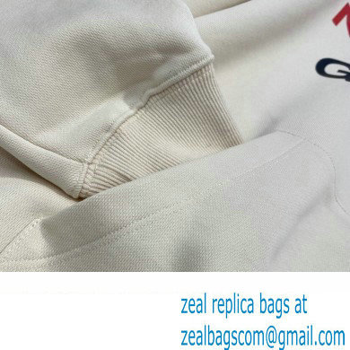 GuccixNorth Face hooded sweatshirt white 2022