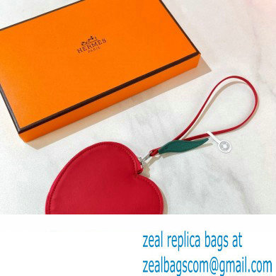 Hermes Apple Leather Fruit Bag Charm 2022