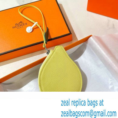 Hermes Lemon Leather Fruit Bag Charm 2022