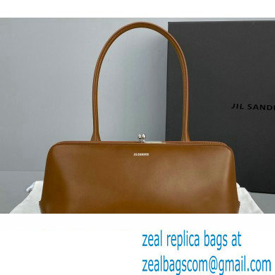 Jil Sander Goji Frame Small Hand Bag Brown Jil Sander Goji Frame Small Hand Bag Brown