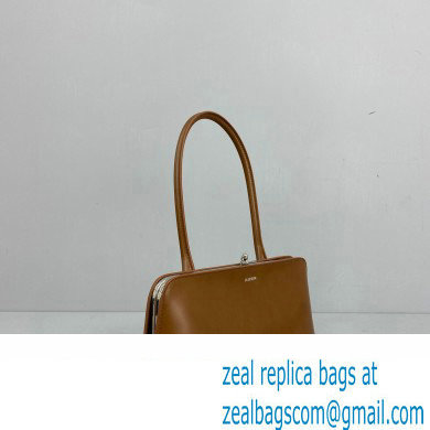 Jil Sander Goji Frame Small Hand Bag Brown