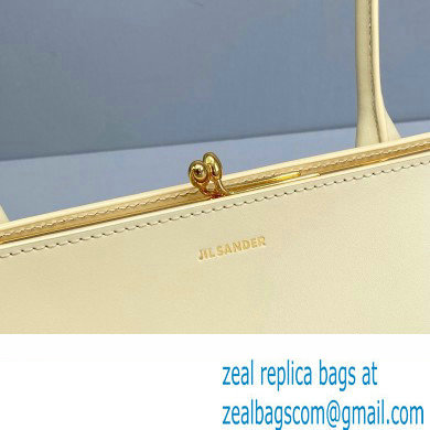 Jil Sander Goji Frame Small Hand Bag Light Yellow