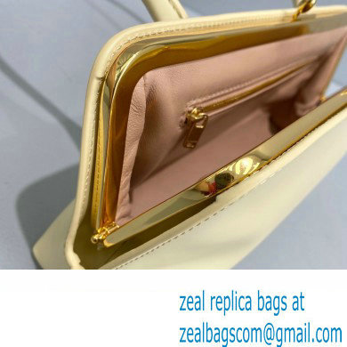 Jil Sander Goji Frame Small Hand Bag Light Yellow