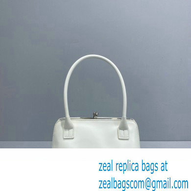 Jil Sander Goji Frame Square Small Shoulder Bag White
