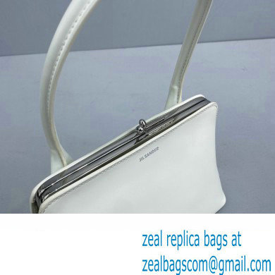 Jil Sander Goji Frame Square Small Shoulder Bag White