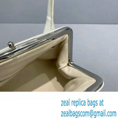 Jil Sander Goji Frame Square Small Shoulder Bag White