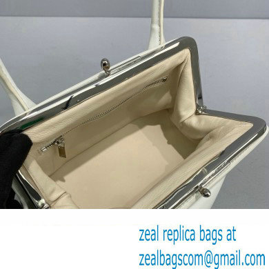 Jil Sander Goji Frame Square Small Shoulder Bag White