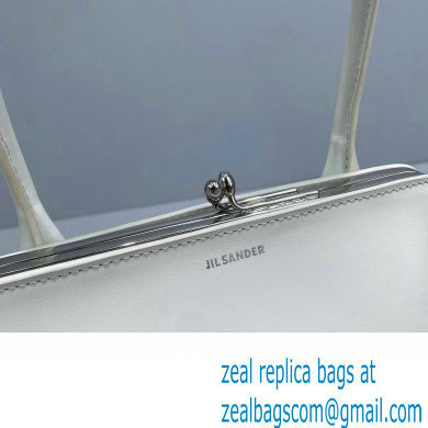 Jil Sander Goji Frame Square Small Shoulder Bag White