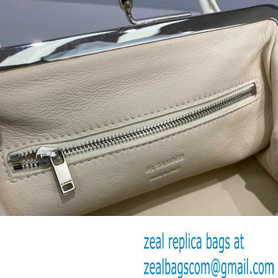 Jil Sander Goji Frame Square Small Shoulder Bag White