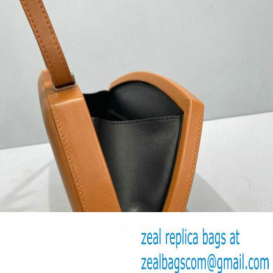 Jil Sander Leather Shoulder Bag Caramel