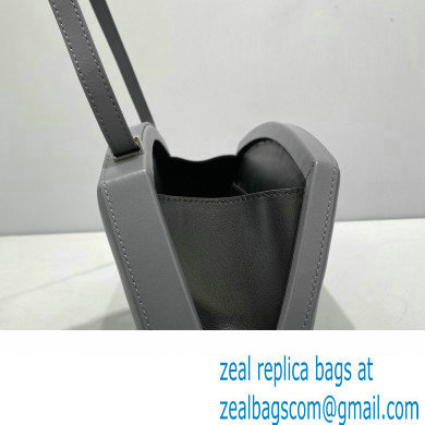 Jil Sander Leather Shoulder Bag Gray