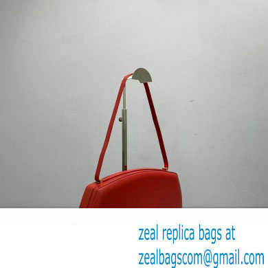 Jil Sander Leather Shoulder Bag Red