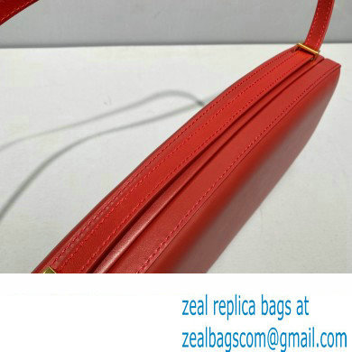 Jil Sander Leather Shoulder Bag Red