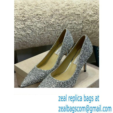 Jimmy Choo Heel Glitter Love Pumps Silver 2022