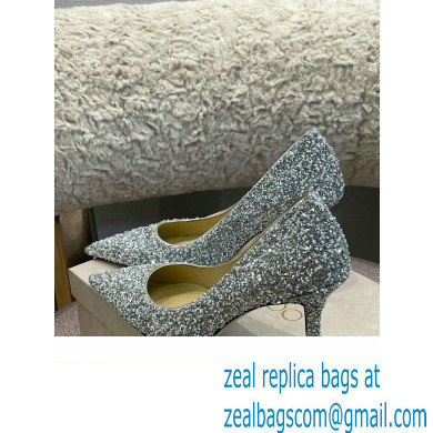 Jimmy Choo Heel Glitter Love Pumps Silver 2022