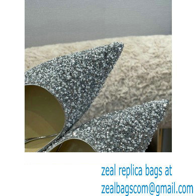 Jimmy Choo Heel Glitter Love Pumps Silver 2022