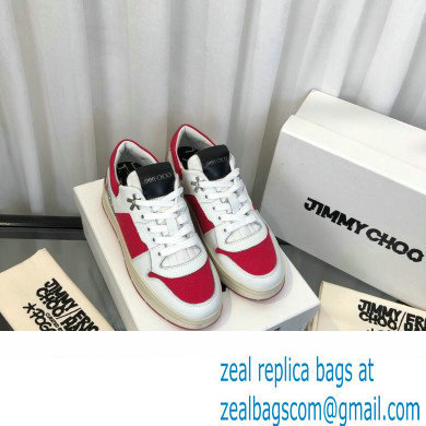 Jimmy Choo JC / ERIC HAZE FLORENT/F Trainers Sneakers White/Red 2022 - Click Image to Close