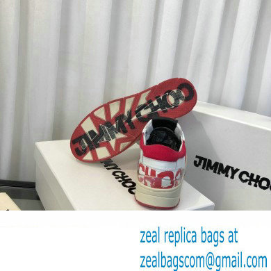 Jimmy Choo JC / ERIC HAZE FLORENT/F Trainers Sneakers White/Red 2022 - Click Image to Close