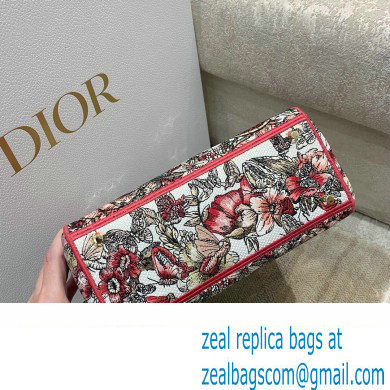 Lady Dior Medium D-Lite Bag in Multicolor Butterfly Embroidery 2022