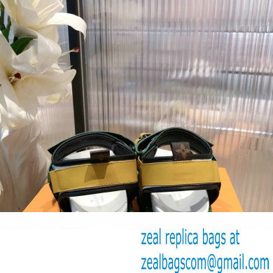 Louis Vuitton Pool Pillow Comfort Sandals Green/Yellow 2022