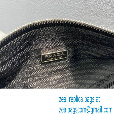 Prada Leather Triangle Pouch Bag 1NE039 Black 2022