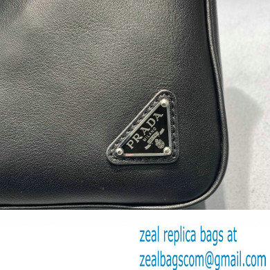 Prada Leather Triangle Pouch Bag 1NE039 Black 2022