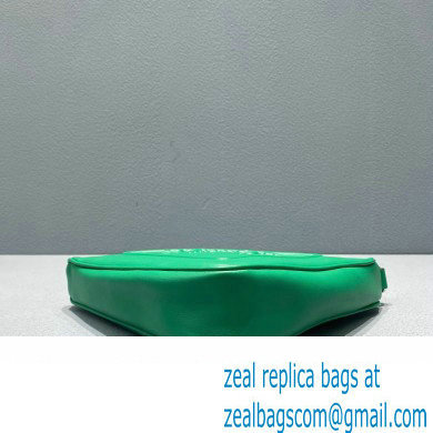 Prada Leather Triangle Pouch Bag 1NE039 Green 2022 - Click Image to Close