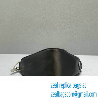 Prada Leather Triangle Shoulder Bag 1BH190 Black 2022