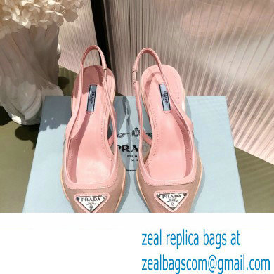 Prada Mesh fabric slingback pumps Pink 2022