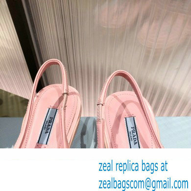 Prada Mesh fabric slingback pumps Pink 2022