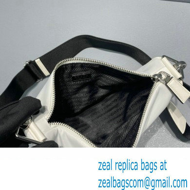 Prada Nylon Triangle Shoulder Bag White 2022