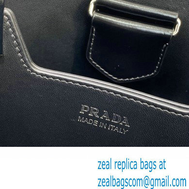 Prada Panier Small Tote Bag 1BA217 in Patent Leather Black 2022