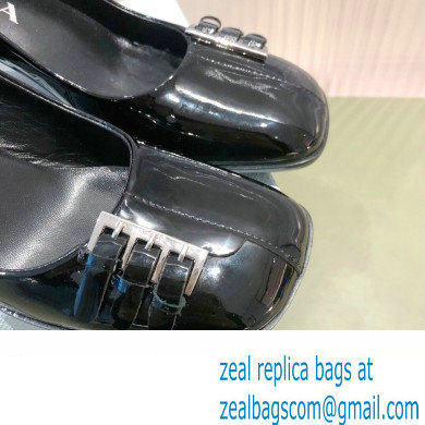 Prada Patent Leather Buckle Detail pumps Black 2022