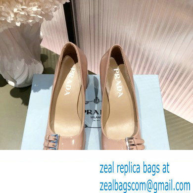 Prada Patent Leather Buckle Detail pumps Nude 2022 - Click Image to Close