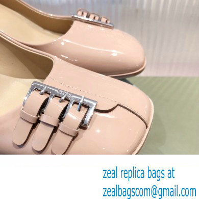 Prada Patent Leather Buckle Detail pumps Nude 2022 - Click Image to Close