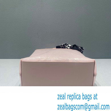 Prada Small Sequined Mesh Tote Bag 1BG417 Pink 2022