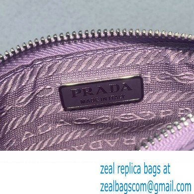 Prada Small Sequined Mesh Tote Bag 1BG417 Purple 2022