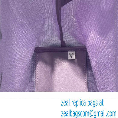 Prada Small Sequined Mesh Tote Bag 1BG417 Purple 2022
