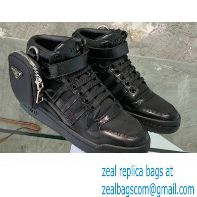 Prada x adidas Re-Nylon Forum High-top Sneakers Black 2022 - Click Image to Close