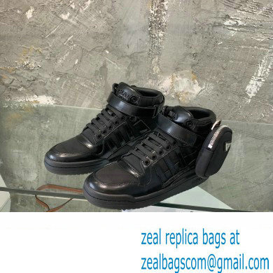 Prada x adidas Re-Nylon Forum High-top Sneakers Black 2022 - Click Image to Close