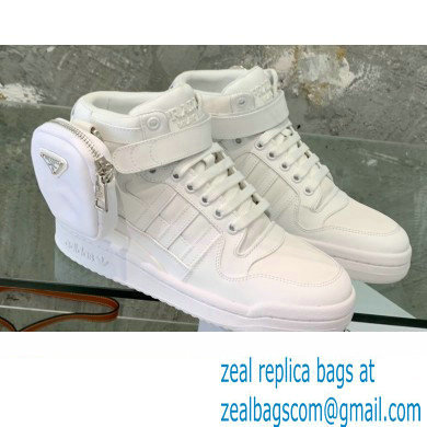 Prada x adidas Re-Nylon Forum High-top Sneakers White 2022 - Click Image to Close