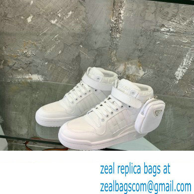 Prada x adidas Re-Nylon Forum High-top Sneakers White 2022 - Click Image to Close