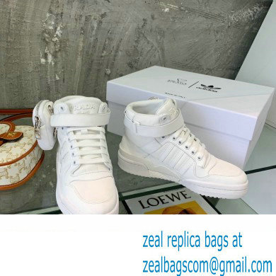 Prada x adidas Re-Nylon Forum High-top Sneakers White 2022 - Click Image to Close