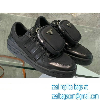 Prada x adidas Re-Nylon Forum Low-top Sneakers Black 2022 - Click Image to Close