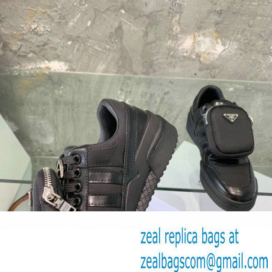 Prada x adidas Re-Nylon Forum Low-top Sneakers Black 2022 - Click Image to Close