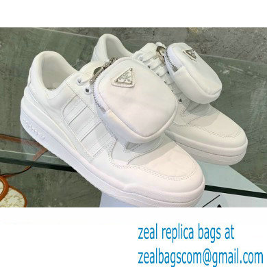 Prada x adidas Re-Nylon Forum Low-top Sneakers White 2022 - Click Image to Close