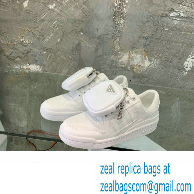 Prada x adidas Re-Nylon Forum Low-top Sneakers White 2022 - Click Image to Close