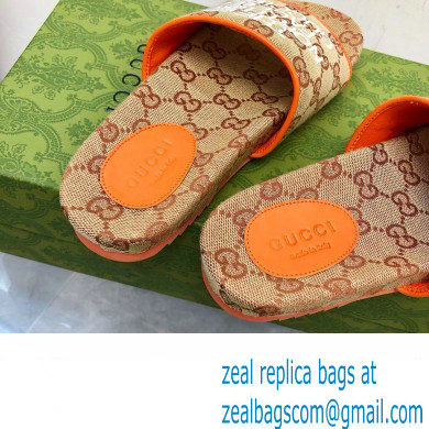 The North Face x Gucci GG slides orange 2022 - Click Image to Close