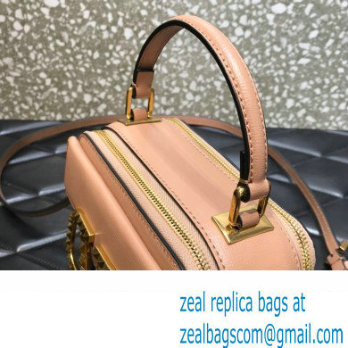 Valentino Alcove Rockstud Vlogo Leather Crossbody Bag Nude 2022